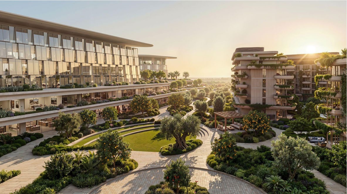Arrival Garden - Sunset garden and amphitheatre